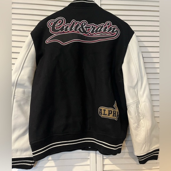 NEW-Cult & Rain-Men’s Size L-NOVA VARSITY JACKET-1st LUXURY WEB3 FASHION HOUSE - Picture 4 of 7